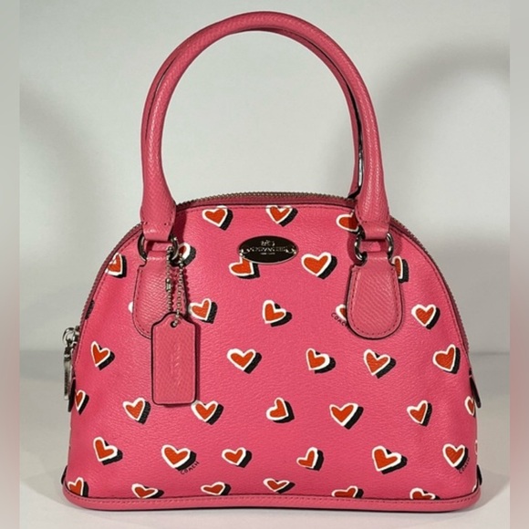 Coach Handbags - LIKE NEW- Coach Valentine Mini Cora Dome Satchel